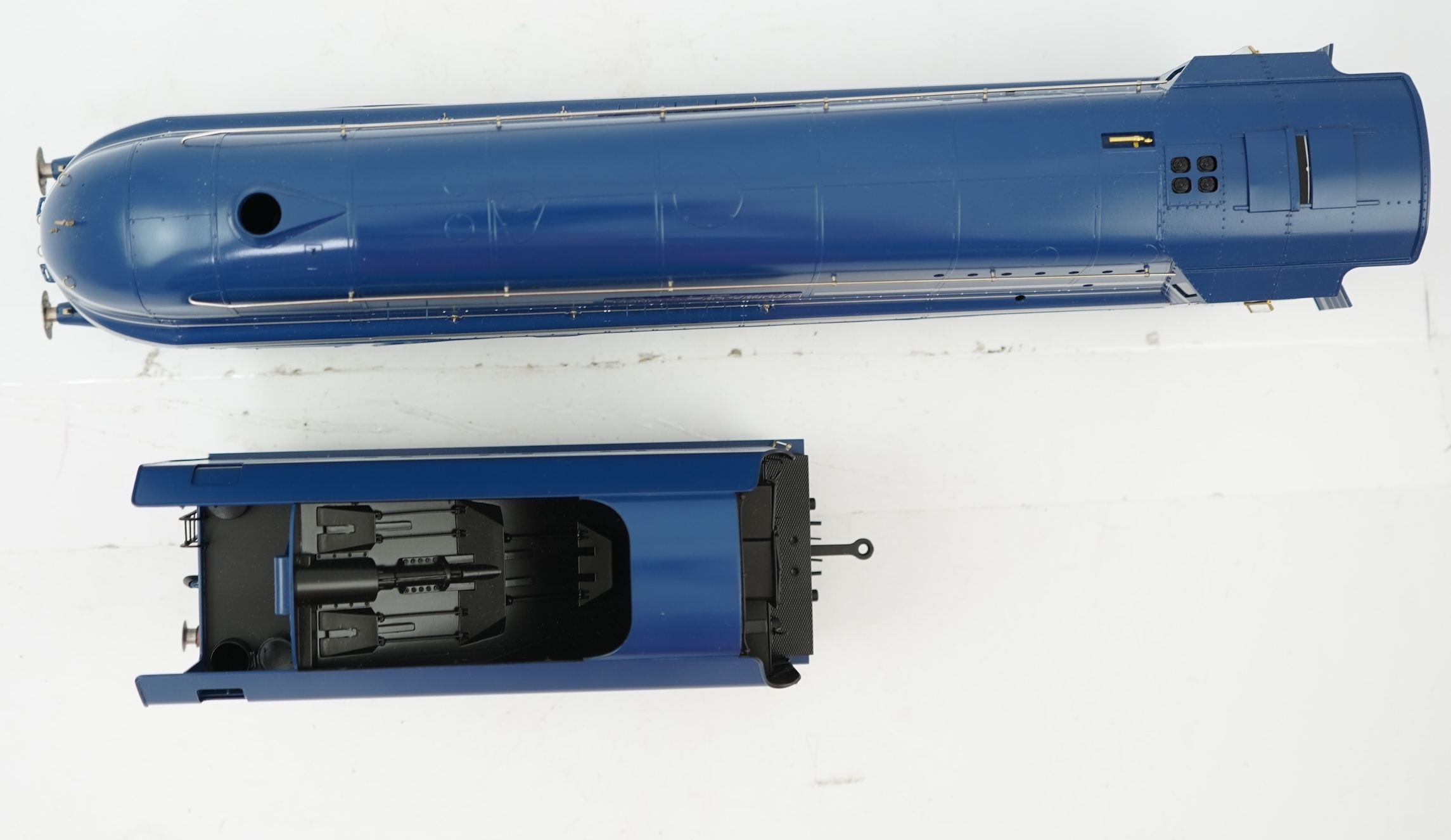 An 0 gauge Masterpiece Models model of LMS streamlined Coronation Class, Princess Alexandra, 6224, 4-6-2 tender locomotive, powered for two rail operation, with original box, instruction booklet and other paperwork.